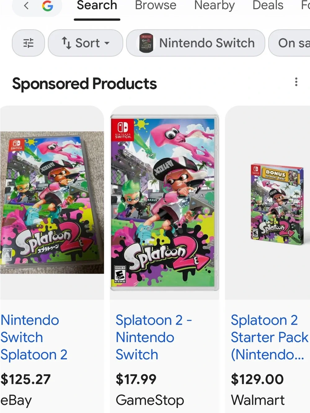 Nintendo Switch Lite Turquoise Handheld Console with Splatoon 2 and Accessories